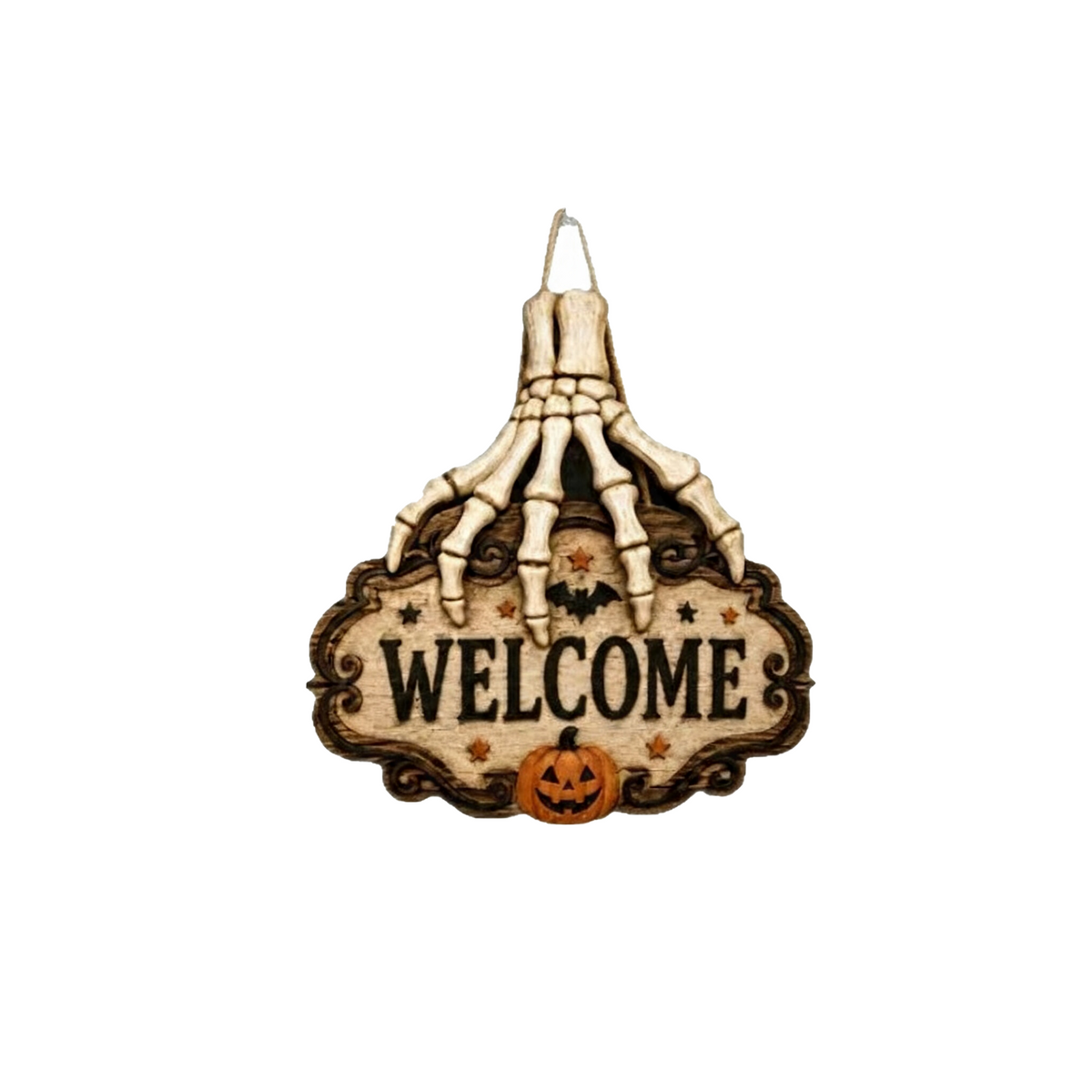 πποΈ Limited Time 50% OFFπ₯ Skeleton Hand Welcome Sign | Creepy Halloween Door Hanging Decoration