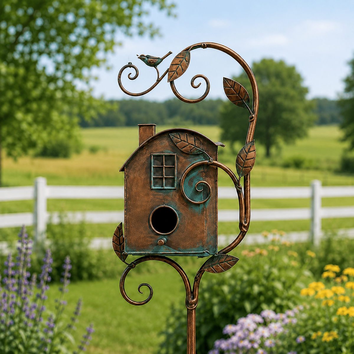 🔥Last Day 68% OFF Sola🔥-❤🐦Handmade Iron Birdhouse❤