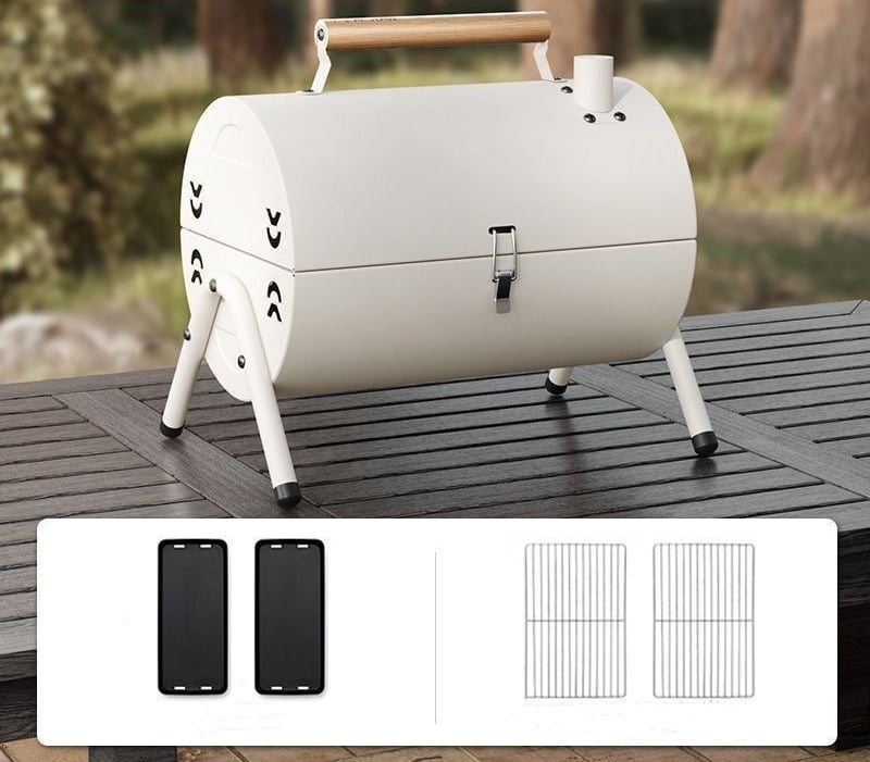 Portable Frying and Grilling Dual Purpose Grill Pan